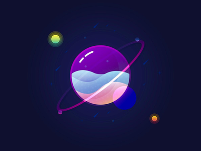 Glass Galaxy 💜 design designer effects experience galaxy graphic graphic design graphics layers learning practice purple simple space space art space exploration tutorial ui uiux ux
