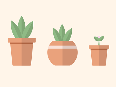 Plant pots 🌱 colour design experiment graphic design illustrate illustration illustrator landscape minimal plants poster simplistic space trial tutorial uiux
