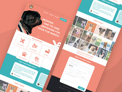 Westways Pet parlour Website 🐾 branding grooming landing pet pet care ui ux web website