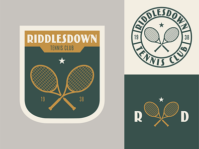 Riddlesdown Tennis Club Logo badge badge logo branding logo tennis