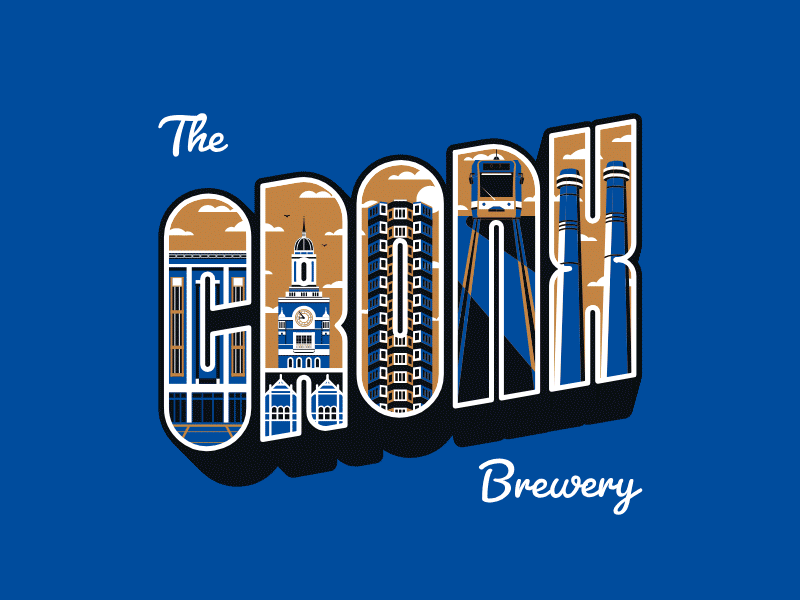 Cronx Brewery Rebrand beer beer can brewery croydon logo product