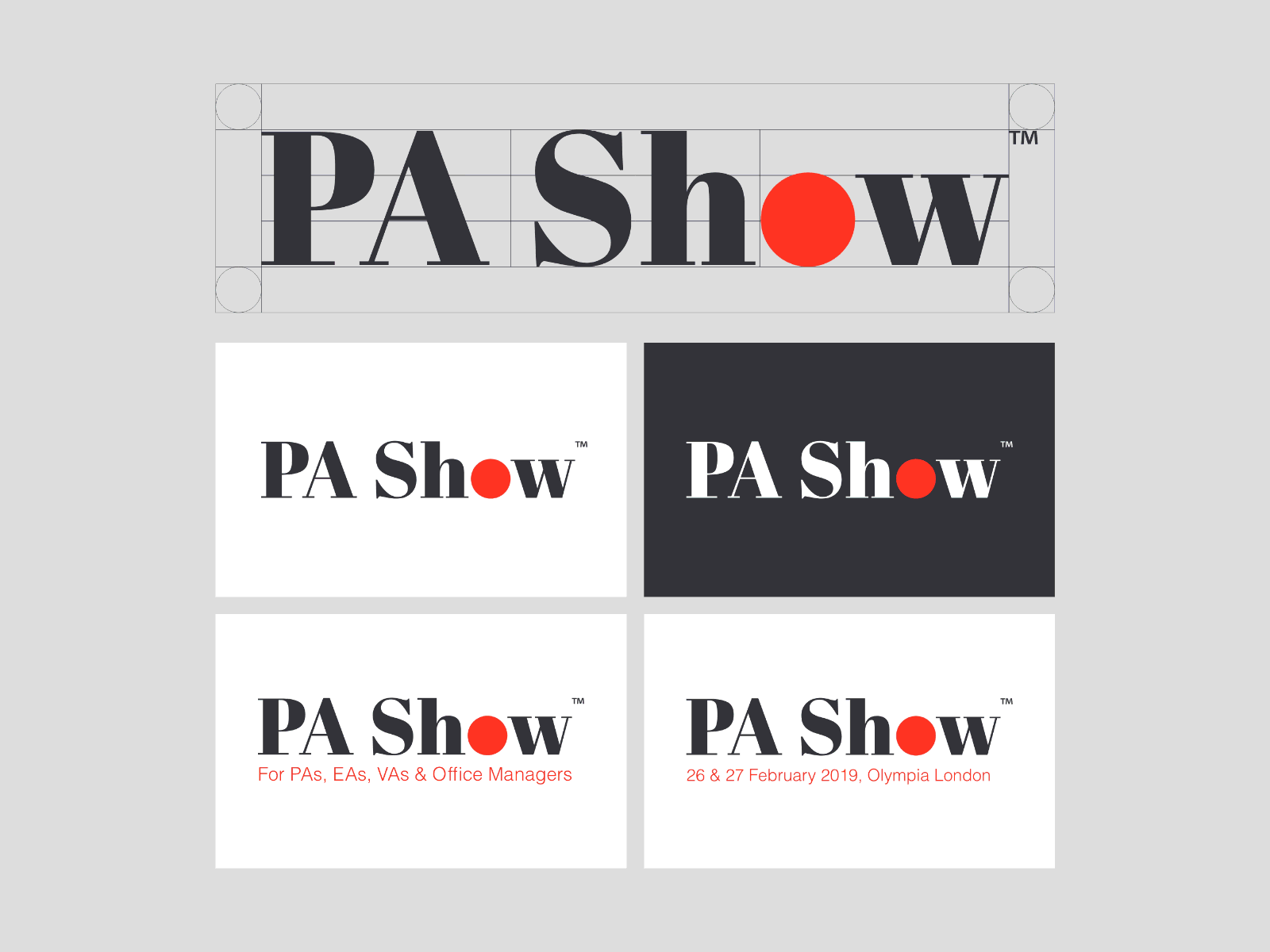 PA Show 2019 brand design brand identity branding conference ea exhibition logo personal assistant