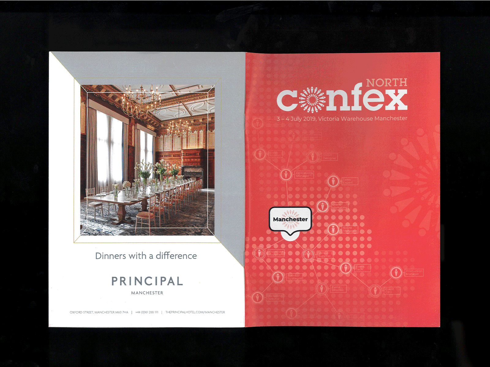 Confex North Show Guide branding conference exhibition print print design print designer