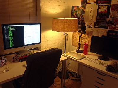 Work Cave desk office setup