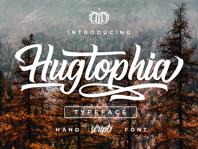 Hugtophia airates alphabet brand branding business business card casual corporate design elegant font font design hand lettering lettering logo opentype script typeface typography vintage