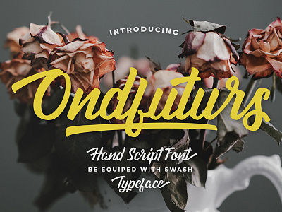 Ondfuturs Script Fonts font hand lettering lettering ondfuturs opentype script typeface typography