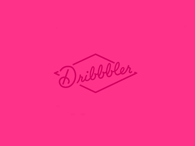 Dribbbler branding debut dribbble dribbbler handlettering identity ipad lettering logo pro procreate