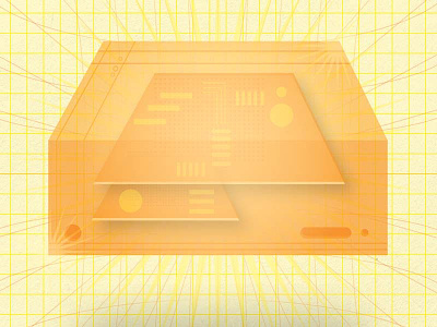 God Box Cover Art chip grid illustration orange