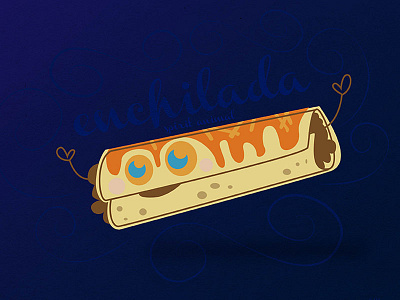 More Spirit Foods enchilada food illustration