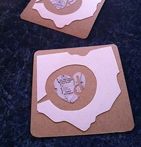 Cut paper card