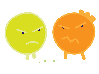 Mad Little Guys friends green illustration little mad orange yellow