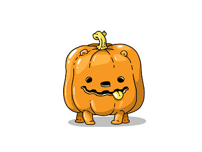 Pumpkin Dog 2d character cartoon illustration character design design funny character halloween illustration procreate