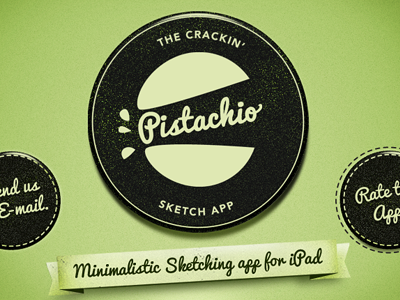 Pistachio The Crackin' Sketch App - About Screen app design ipad iphone ipod pistacio visual design
