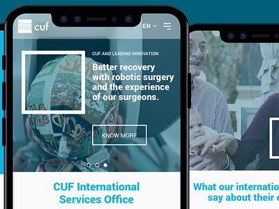 Healthcare website mobile