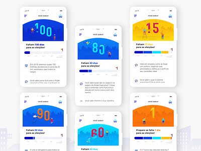 Countdown to the election app countdown days design election ui ux