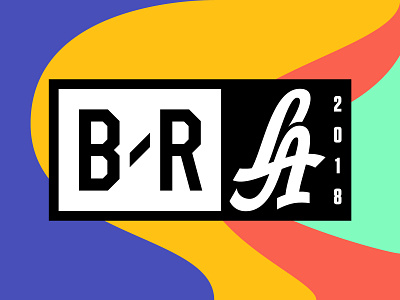 B/R LA 2018 bleacher report branding event event branding logo typography