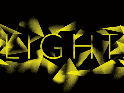 Light poster typography