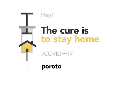 The cure is to stay home coronavirus covid covid19 cure home poroto stayhome