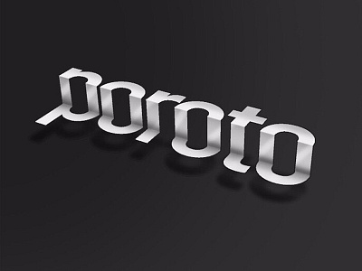 poroto design lettering logo poroto