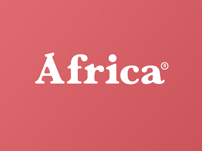 Africa logo! africa brand branding furniture logo nice poroto typography