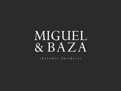 MIGUEL & BAZA agency argentino black brand branding business design digital diseño grid logo logotipe poroto tipo tipografia tipography typography ui vector