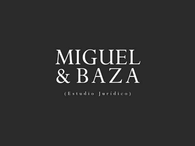 MIGUEL & BAZA agency argentino black brand branding business design digital diseño grid logo logotipe poroto tipo tipografia tipography typography ui vector