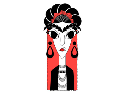 Frida fridakahlo girls illustration vector vector illustration woman