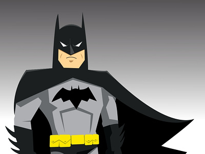 Batman! batman batman the animated series cartoon chibi comic book art dc comics digitalart lylestylez the dark knight vectorart