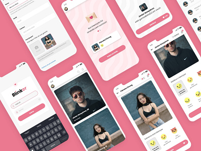 Blinker: dating app app dating dating app datingapp design mobile mobile design mobile ui ui ui design uidesign ux ux design