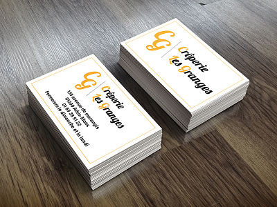 business card - Crêperie Les Granges indesign