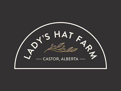 Lady's Hat Farm Logo branding design logo