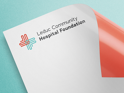 Leduc Community Hospital Foundation Logo branding design logo