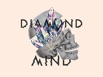 Diamond Mind Collage Illustration branding collage design illustration