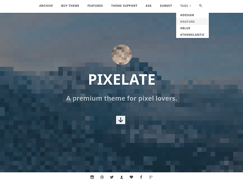 Pixelate pixelate tumblr theme themelantic