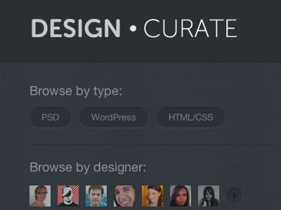 Design Curate avatars browse button designcurate logo