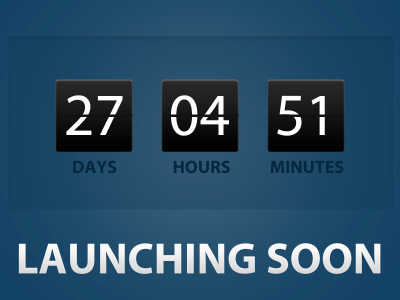 Countdown clock countdown designcurate launch preview teaser timer