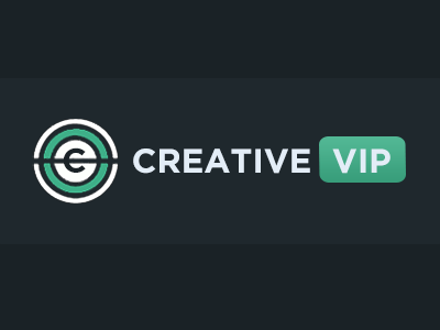 Creative VIP Logo branding circle creative creativevip logo