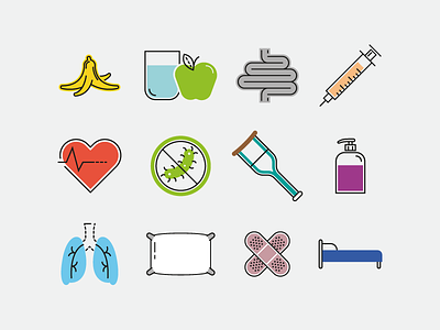 Caregiver/Medical Icon set
