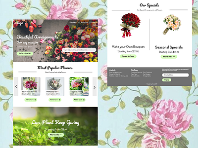 Flower shop web design