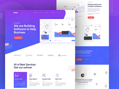 Brox-Saas Landing Page Concept