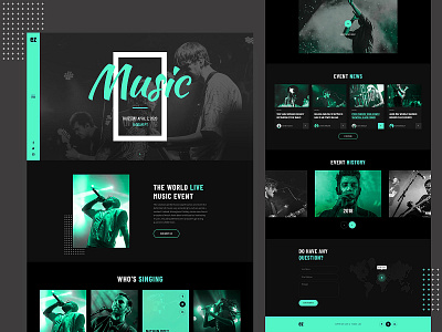 Music Event Landing Page