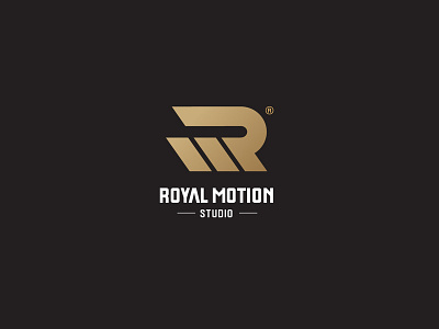 Letter mark logo of 'Royal Motion Studio'