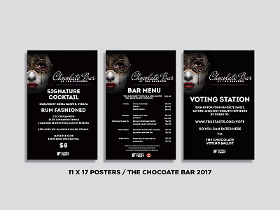 The Chocolate Bar advertisement event graphic design menu menu design poster print design