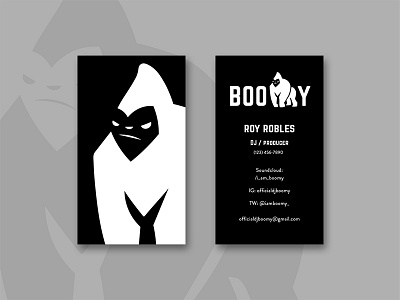 DJ Boomy - Business Card business card card design design dj logo logo design print print design