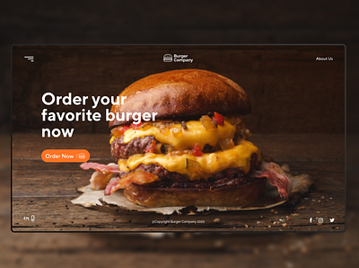 Daily UI #003 - Landing page daily ui dailyui delivery delivery app design food food app food website ui ui design uidesign ux web