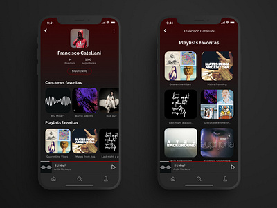 Daily UI #006 - User profile app daily ui dailyui design music music app music player ui ui design uidesign ux