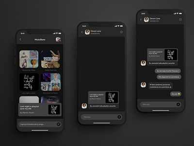 Daily UI #013 - Direct Messaging app daily ui dailyui design music music app ui ui design uidesign