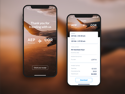 Daily UI #017 - Email Receipt app daily ui dailyui design flight flight app receipt ui ui design uidesign