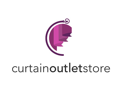 Curtain Outlet Store Logo c shape curtain outlet store curtains drapes outlet purple store