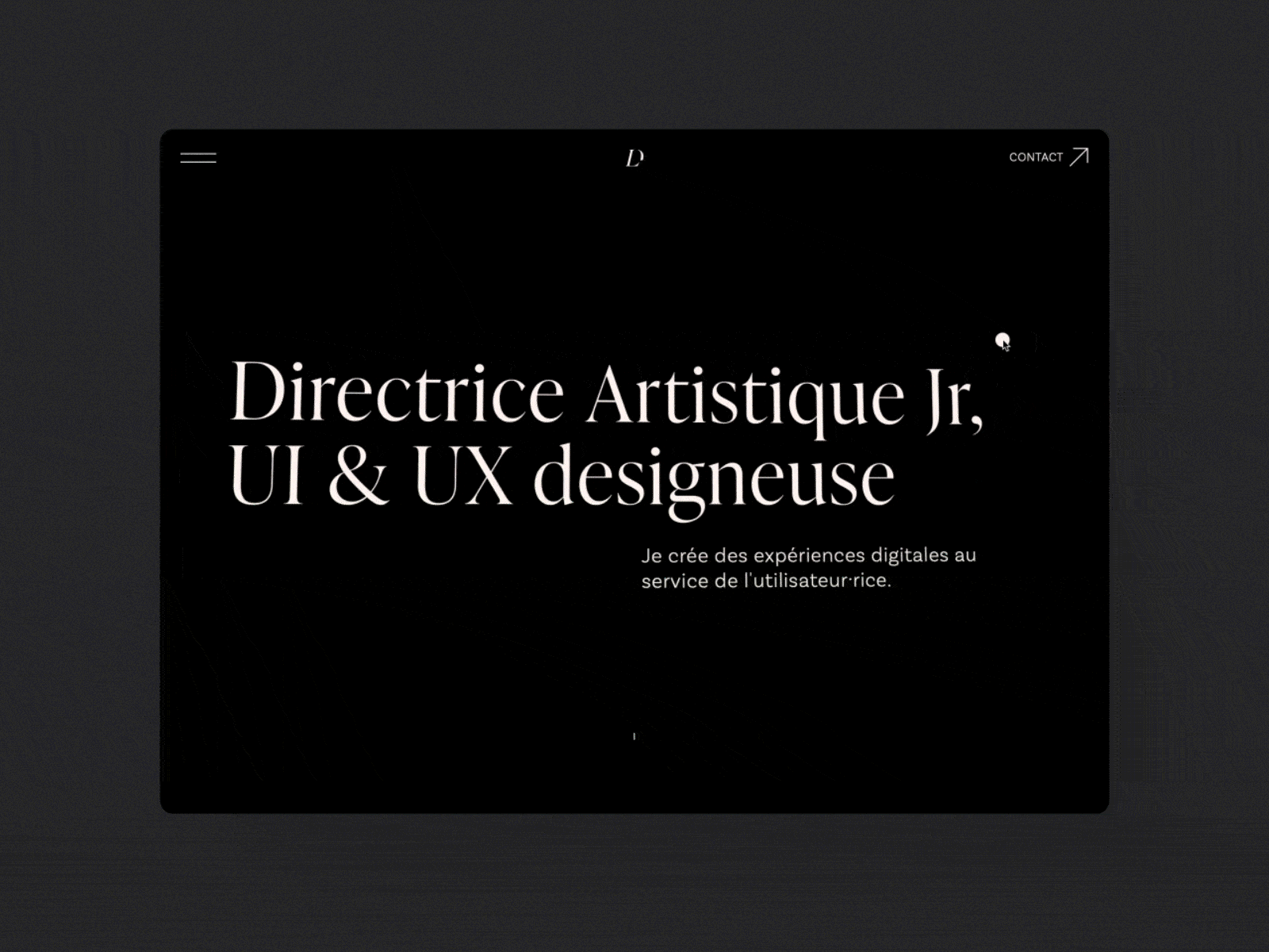 Lou Dos Santos — Portfolio art black black and white book branding dark dark mode design font logo minimal modern portfolio typography ui ux vector web design website white